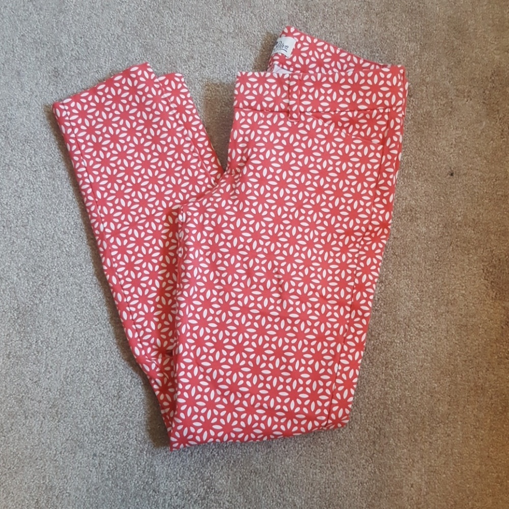 Old Navy Pink Patterned Pants